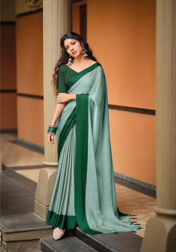 CRYSTAL MOSS WITH FANCY SEQUENCE SAREES